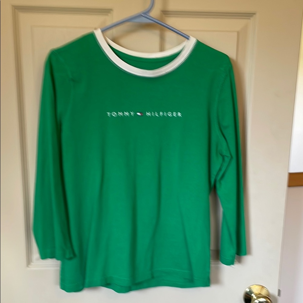 Tommy Hilfiger Green Long Sleeve Shirt